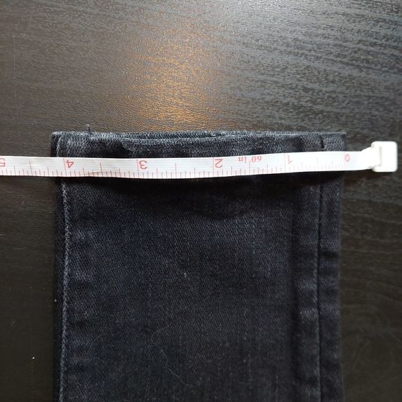 American Eagle Outfitters Black Hi Rise Distressed Jegging Jean Legging 2 GUC - Picture 9 of 16